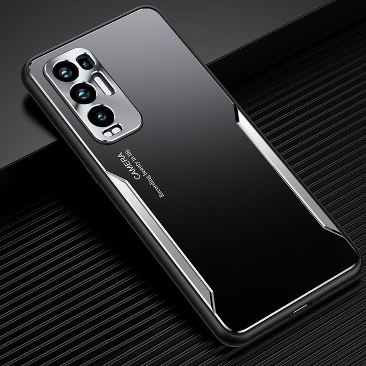 For%20OPPO%20Reno5%20Pro+%205G/Reno5%20Pro%20Plus%205G%20Electroplated%20Metal%20Back%20Panel%20Soft%20TPU%20Bumper%20Double%20Shockproof%20Protective%20Cover%20Compatible%20case%20-%20Image%202