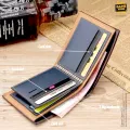 PU LEATHER WALLETS, SLIM SMART WALLET FOR MEN AND BOYS, STYLISH WALET WITH ATM MINI CARD HOLDER POCKETS RANDOM COLOR 1 PCS. 