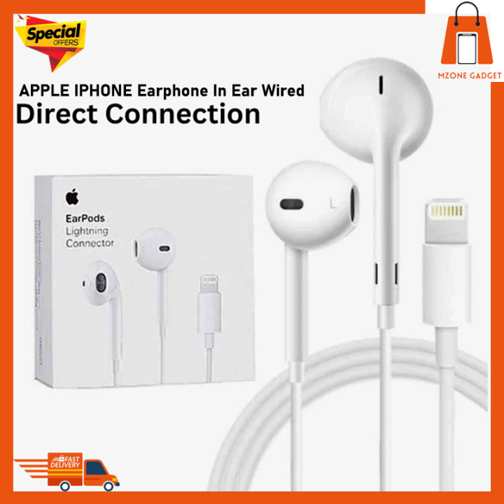 APPLE IPHONE Earphone In Ear Wired Earphone Lightning Earphone Direct Connection Deep Bass