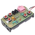 76-108MHz FM Stereo Radio DIY Kit Wireless FM Transmitter and Receiver Module Frequency Modulation Soldering Practice Project. 