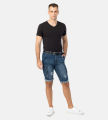 Pantoneclo Premium Quality Indigo Color Ripped Design Men's Denim Shorts / Pant - 3 Quarter Pant.