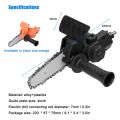 Electric Drill Converter Into Electric Saw with 4 Inch Chain Black. 