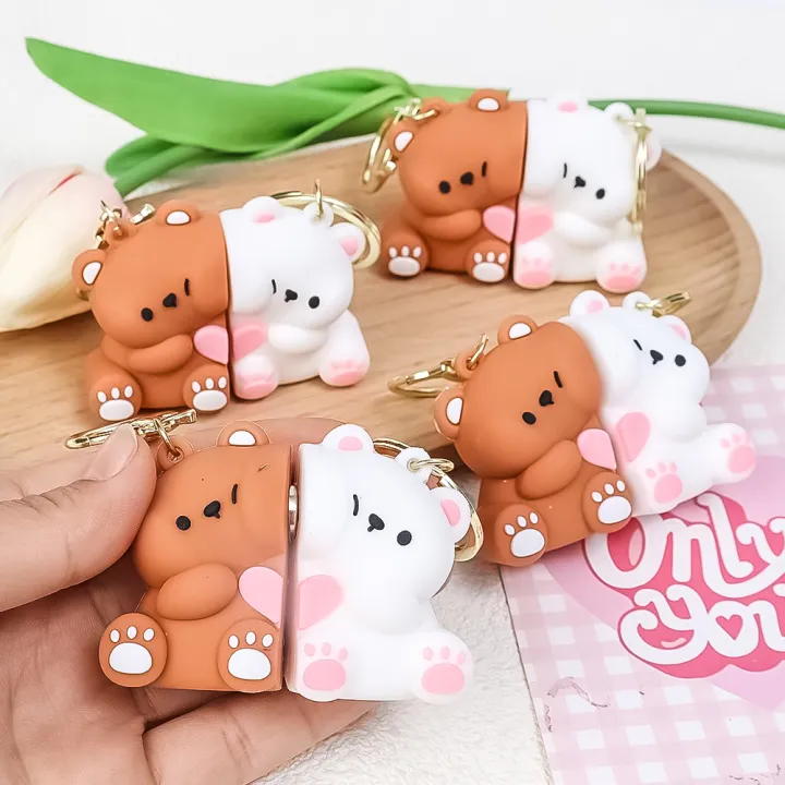 1/2Pcs%20Korean%20Cute%20Cartoon%20Bear%20Magnetic%20Keychain%20Creative%20Cute%20Kawaii%20Pendant%20Girl%20Best%20Friend%20Couple%20Gift%20-%20Image%207