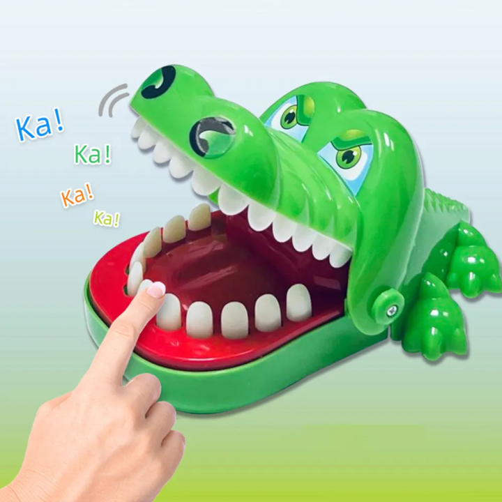 Crocodile Teeth Toys For Kids Alligator Biting Finger Reaction Training Funny And Parent-child Interaction Pranks Kids Toys