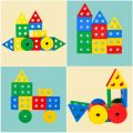 Baby Educational Toys Montessori Wooden Geometric Shapes Sorting Math Toddler Kid Stacked Puzzle Game Early Learning Child Gift.