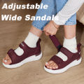 FitVille Women's Sandals Diabetic Shoes Flat Sandals Outdoor Casual Sandalias for Swollen Feet Arch Support Plantar Fasciitis. 