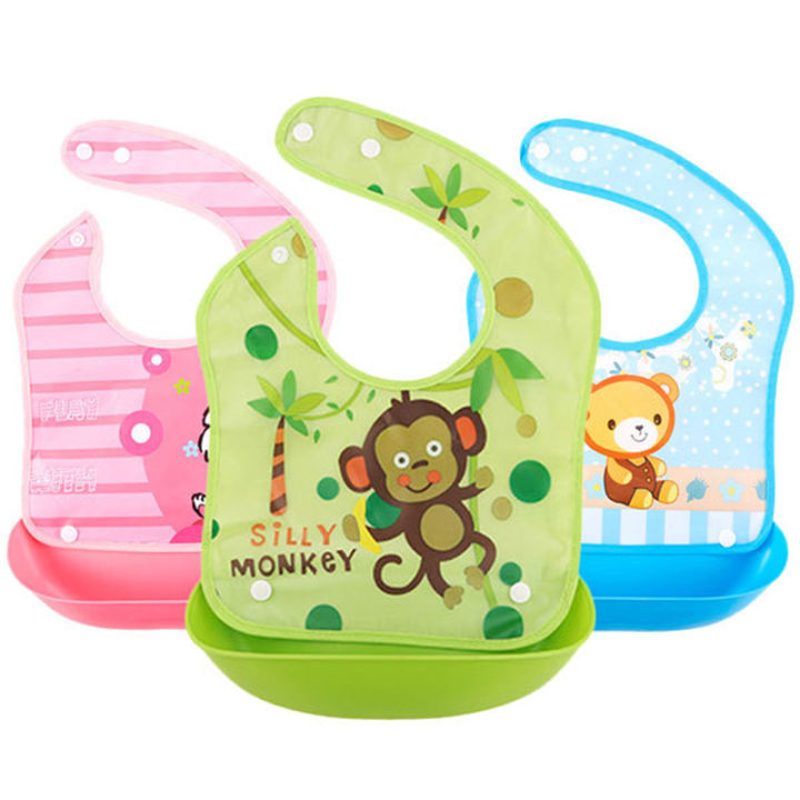 Multi%20Color%20Baby%20Eating%20Smock%20Adjustable%20Thin%20Bibs%20for%20Boys%20and%20Girls%20Waterproof%20Baby%20Reverse%20Dressing%20Children's%20Painting%20Clothes%20-%20Image%206