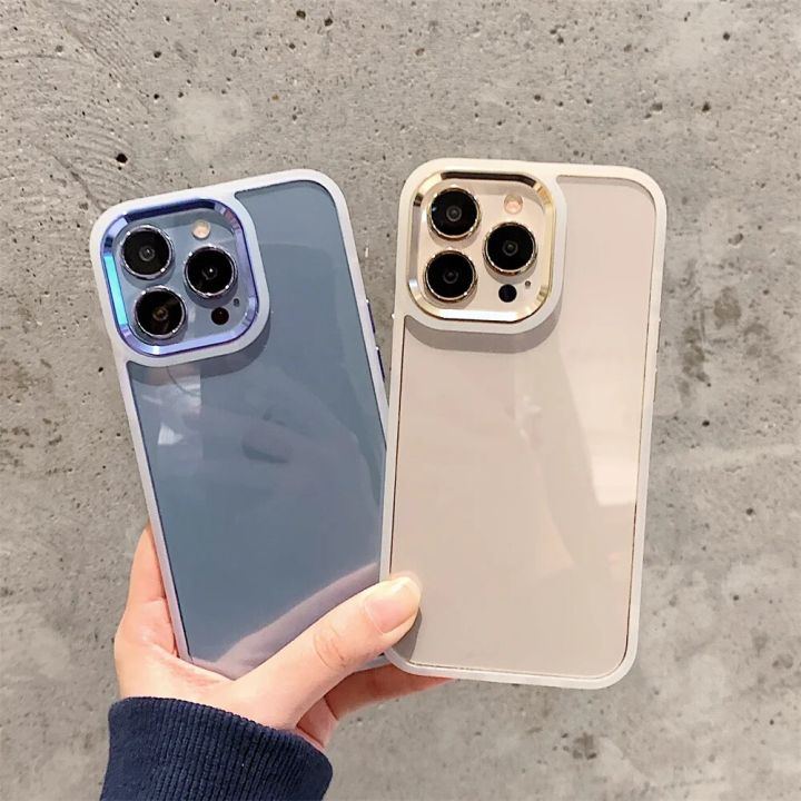 HOCE%20Transparent%20Phone%20Cases%20For%20iPhone%2011%2012%2013%2014%2015%2016%2017%20Pro%20Max%2014%2015%2016%20Plus%2017%20Air%20Case%20Plating%20Camera%20Frame%20Soft%20Bumper%20Clear%20Hard%20Back%20Cover%20-%20Image%205