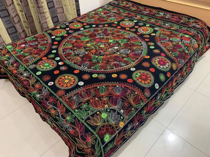Hand%20Made%20Cotton%20Nakshi%20Kantha%20%20-%20Multi%20Color%20-%20Image%202