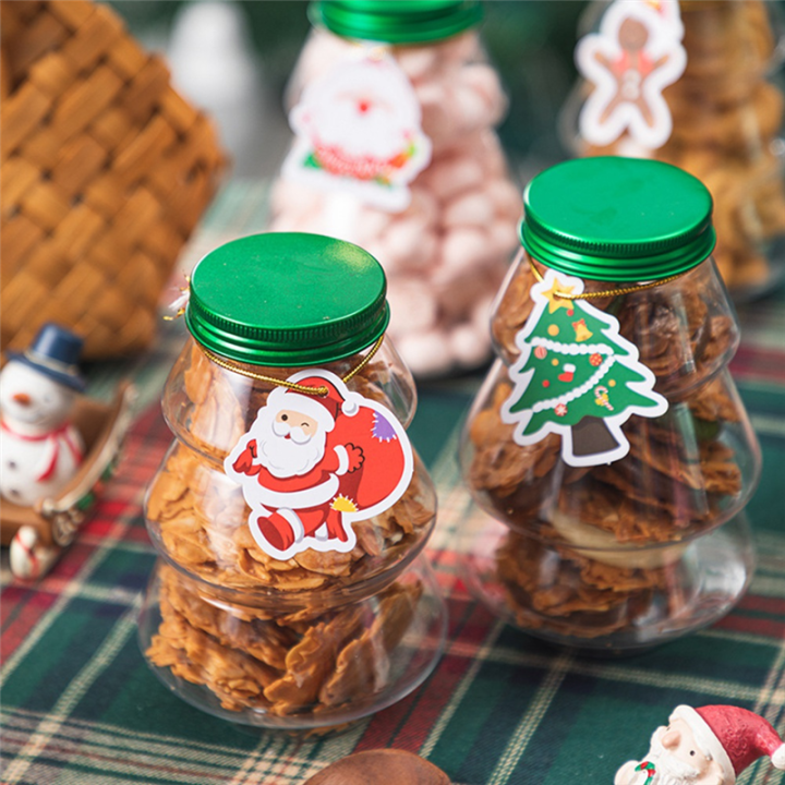Christmas%20Tree%20Candy%20Jar%20Children'S%20Gift%20DIY%20Gift%20Candy%20Biscuit%20Snack%20Year%20Decoration%20Box%20Silver%20Cover%20-%20Image%202