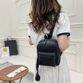 Mini Women Pure Nylon Zipper Backpack Solid Color Student School Shoulder Handbag Travel Top-hondle Bag for Female Phone Purse.