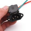 2pcs E-bike Three Vertical for 36V 48V with 12AWG Cable Charging Socket Battery Connector Plug Scooter Bike Parts. 