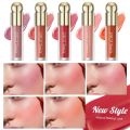 QIBEST Liquid Blush Stick Natural Liquid Contouring For Face Blusher Pigment Lasting Cheek Tint Cream Blush Makeup Cosmetic. 