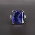 【happy one】Dubai Male Female Big Cubic Zircon Stone Ring Color Option for Wedding Promise Engagement Rings for Woman R-157. 