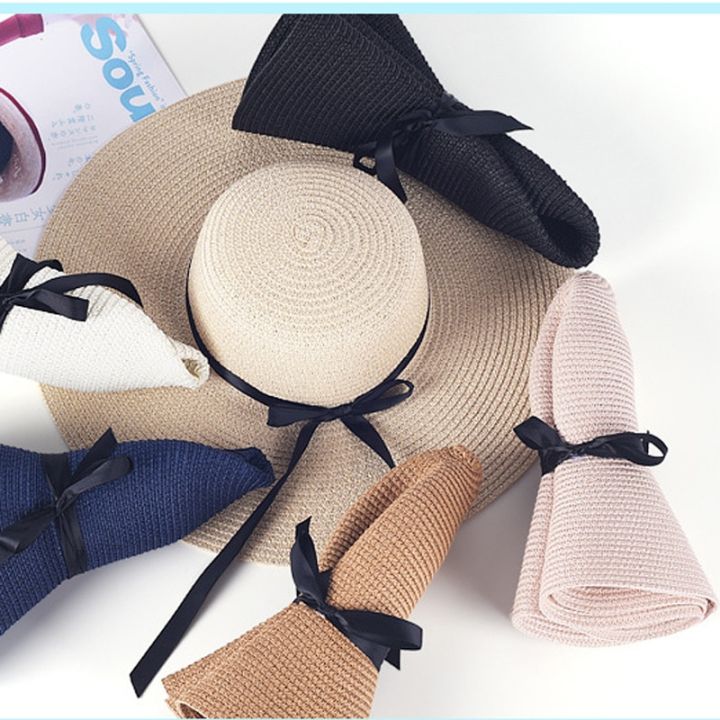 YOYOCORN%20%20Straw%20hat%20female%20summer%20small%20fresh%20hat%20sun%20hat%20floating%20belt%20sunscreen%20folding%20large%20coastal%20sun%20hat%20beach%20cap%20-%20Image%206