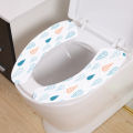 Washable Bathroom Adhesive Cloth Toilet Seat Pad. 