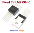 Fixed 5V LM2596 IC LM2596 Voltage Regulator IC Buck Converter LM2596T Step Down IC 5V Voltage Regulator IC 5 Pin Leads TO-220-5 LM2596 DC DC Buck Converter. 