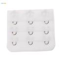 5pcs Elastic Bra Strap Extension Bra Extenders 3x 3 Hook White. 