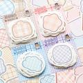 Panda Online 100 Sheets YYJ Special Shaped Note Series Irregular Lattice Grid Memo Pad Checkered Sticky Notes Album Diary Journal Decorative DIY Scrapbooking. 