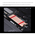 M.2 NVMe SSD Heat Sink Laptop SSD Radiator 0.8mm for M2 2280 Solid State Hard Disk Copper Heatsink with Thermal Pad. 