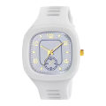square analog watch Analog Watch - For Boys Square Dial Analog Watches with Silicon Strap Stylish Designer Watch. 
