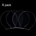 4Pcs Clear Acrylic Sheet Round Panel Thick (4mm) Plastic Acrylic Board for LED Light Base,Sign,DIY Display Projects. 
