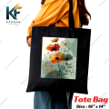 Canvas Tote Bag Exclusive Black Color College Bag. 
