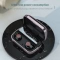 M23 TWS Wireless Bluetooth Earphone Deep Bass Wireless Earbuds with Mic Makeup Mirror LED Display Carving. 