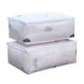 Quilt Storage Holder Printing Pattern Space-saving PEVA Quilt Clothes Blanket Storage Bag for Closet.