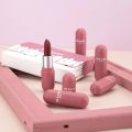 5 Colors Velvet Matte Lipstick Mini Capsule Design Waterproof Sweatproof Long-lasting Natural Non-fade Portable Cosmetics. 