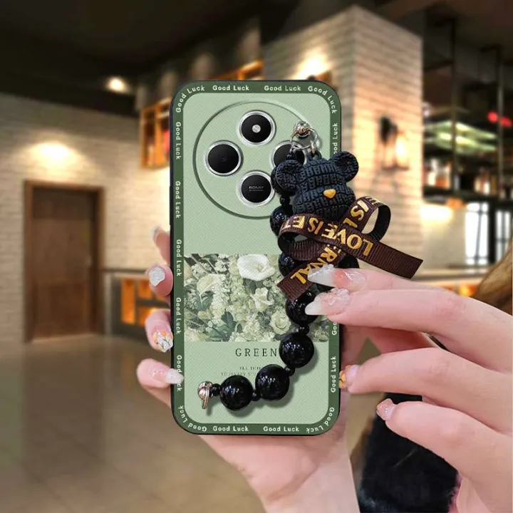 Anti-knock%20Waterproof%20Phone%20Case%20For%20Redmi%20A4%205G/14C%205G/Xiaomi%20Poco%20M7%205G%20Cartoon%20Back%20Cover%20soft%20case%20Bear%20bracelet%20-%20Image%209