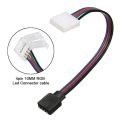 RGB LED Strip Connector 4-Pin 10mm unwired Gapless Solderless Adapter Terminal Extension for SMD5050 Strip Light.