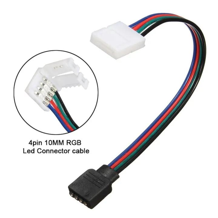 RGB%2010mm%20SMD5050%204-pin%20Buckles%204-pin%20pin%20headers%204-pin%20double-ended%20cables%204-pin%20snaps%20to%20RGB%20L%20T%20X%20Shaped%20corner%20kit%20for%20SMD5050%20Strip%20Light%20-%20Image%207