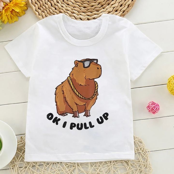 Kawaii%20Capybara%20Tshirt%20Kids%20Children%20T-Shirt%20Cartoons%20Clothes%20Kid%20Girl%20Boy%20Cute%20Capybaras%20Love%20T%20Shirt%20Baby%20Casual%20Top%20Clothes%20-%20Image%202