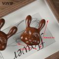 Sandalwood Facial Massage Rabbit Head Nose Massager Wooden Handle And Small Rabbit Comb For Eye Massage Massager.