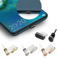 Type-C USB and 3.5mm Earphone Jack Anti-Dust Plug Set for Smartphones. 