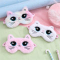 Kids Cat Aid Eyes Patch Travel Eye Cute Plush  Sleeping. 