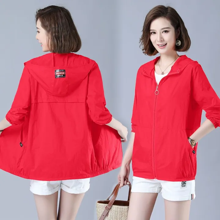 Short%20Sun%20Protection%20Clothing%20Women2022New%20Korean%20Style%20Western%20Style%20Hooded%20Sun-Protective%20Clothing%20Casual%20Loose%20All-Match%20Summer%20Coat%20Fashion%E3%80%908Month6Day%20After%E3%80%91%20-%20Image%203