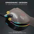 Motospeed V70 Gaming Mouse RGB Backlight PAW3325 Wired 7 Buttons Optical Sensor Customize Macro Programming For Computer Laptop. 