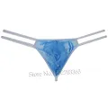 Men's Alluring Lace Bikini Thong Underwear Temptation in Micro String Design with Sissy Slim Pouch and Hipster Style. 