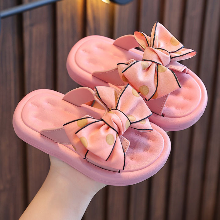Girl Slippers 2023 Summer New Soft Sole Princess Slippers Non Slip Kids Slippers House Shoes Cute Slippers Kid Shoe flip flops