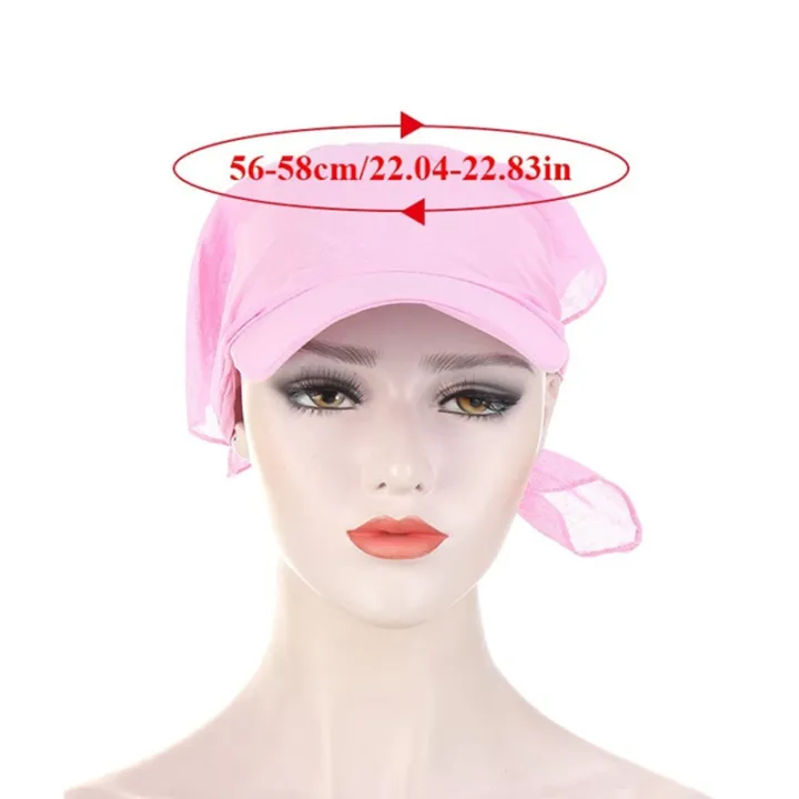 Fashion%20Women%20Durag%20Brim%20Cap%20Sun%20Visor%20with%20Pre-Tied%20Turban%20Caps%20%20Outdoor%20Windproof%20Bandana%20Print%20Headscarf%20Beach%20Outdoor%20-%20Image%204