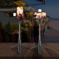 Bluetooth Selfie Stick with LED Tripod R1S Extendable Monopod Removable Mini Universal Remote 360 Adjustable Head Stand. 
