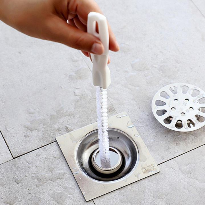 45CM Pipe Dredging Brush Bathroom Hair Sewer Sink Cleaning Brush Drain ...