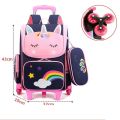 School Wheeled Backpack bag set for girls Trolley Bag with Wheels school Rolling Backpack Bags Kids Rolling Bacpack Trolley Bag.