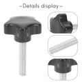 M8 x 40mm Screws Star head Wing screw Clamp knob handle black.