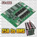 FZ 3S 25A 12V Li-ion 18650 Lithium Protection Board BMS PCB Short Circuit.