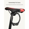 Bicycle Portable Four-digit Password Ring Lock Light and Smart Small Oval Ring Lock Lock Outdoor Anti-theft Riding Supplies. 