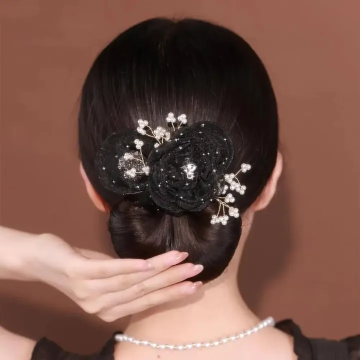 Cloth%20Flower%20Hair%20Clip%20Exquisite%20Flexible%20Hair%20Styling%20Tool%20Twist%20Hairstyle%20Bun%20Non-slip%20Hair%20Bun%20Maker%20Hair%20Accessories%20-%20Image%203