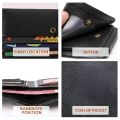 Avro Premium Men's High Quality  100% Cow Leather Trifold Wallet For Men Elegant And Comfortable Stylish Export Quality Money Bag For Men Cow Leather Short Wallet Fashion Vintage Wallet Casual Male Wallet Multi-Card Slot Wallet For Man. 